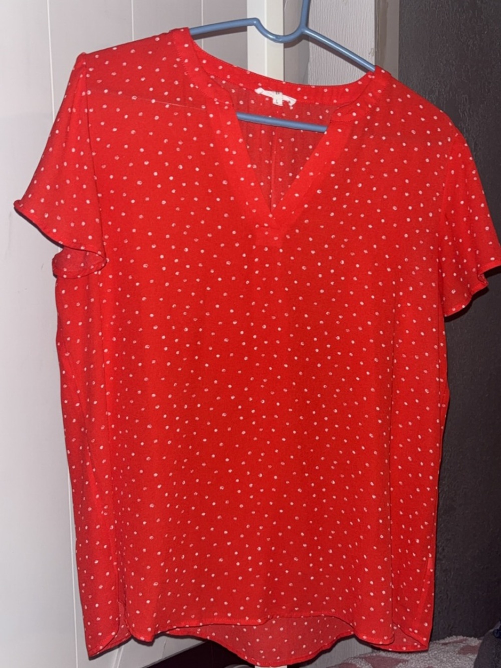 Maurices Red Dot Blouse